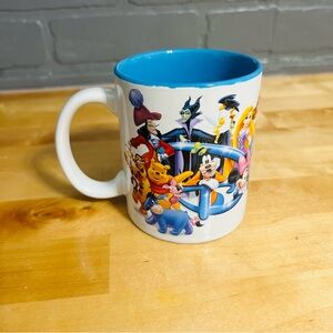 ❄️ 5/$20 Disney White Popular Character Mug Cup Blue Inside by Jerry Leigh